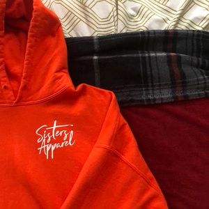 James Charles Orange Repeating Hoodie 3XL